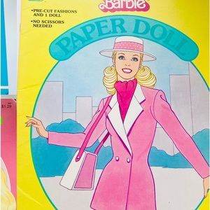 Vintage 80’s Barbie Paper Doll Book Bundle